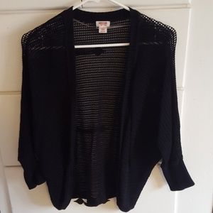 Mossino medium knitted cardigan black